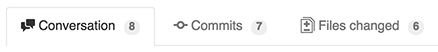 Where to find the number of commits